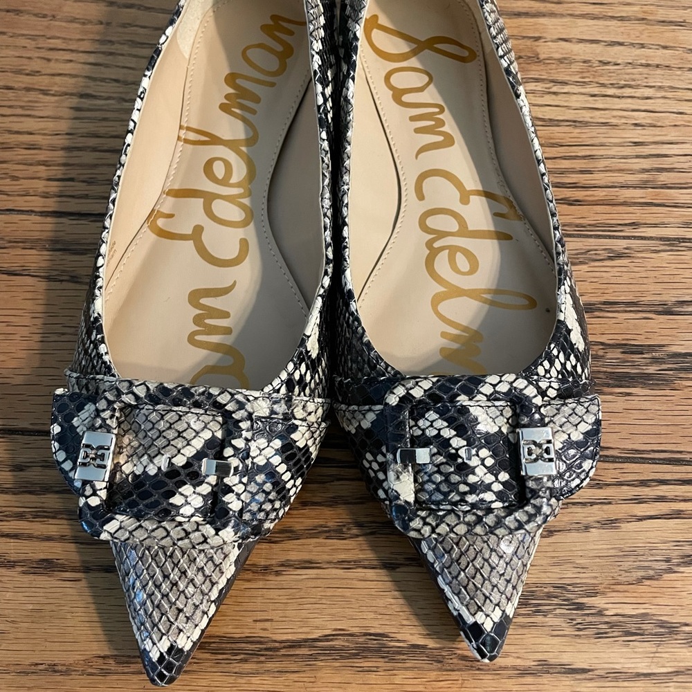 Sam Edelman flats with buckle.